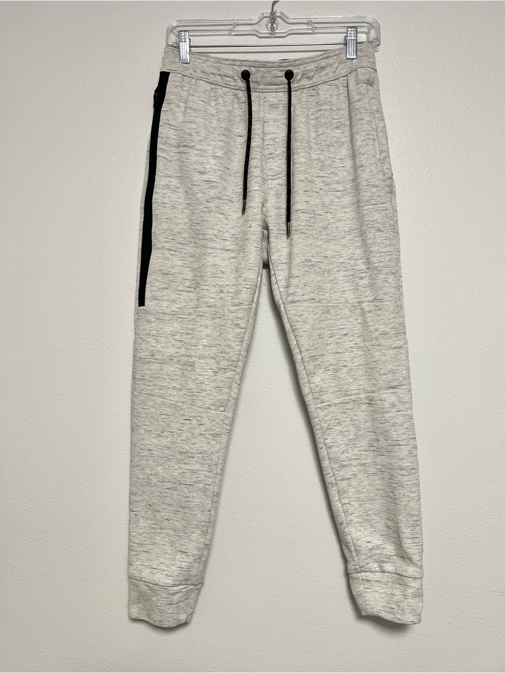 American Eagle AE Gray Black Zip Pocket Tapered Active Jogger Sweatpants Men's S